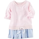 Carter's(カーターズ) ウーブン ヘム フレンチテリー チュニック ピンク トップス長袖シャツ 5歳【並行輸入】