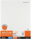 コクヨ(KOKUYO) ポケットファイル替紙 1ポケット A4 10枚入 ラ-A31N