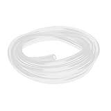 uxcell シリコーンチューブ 7mm x 10mm 半透明 2 M長い 空気ポンプのホースパイプ