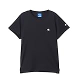 [チャンピオン] 半袖Tシャツ ドライメッシュジャージ 防菌防臭 速乾 UVカット ラバープリント ショートスリーブTシャツ ウィメンズスポーツ CW-CS350 ブラック