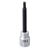 プロクソン(PROXXON) ヘックスビットソケット 3/8" ロング(80mm) 4mm No.83567