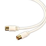 日本アンテナ テレビ接続ケーブル S2C 4K8K対応 3m S型プラグ-S型プラグ ホワイト CS2GSS3C