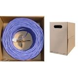 ElectroExperts Bulk Cat5e Purple Ethernet Cable, Stranded, UTP (Unshielded Twisted Pair), Pullbox, 1