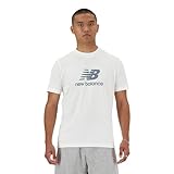 [ニューバランス] Stacked Logo ショートスリーブTシャツ (MT41502) スタックドロゴ 綿100% コットン メンズ MT41502(WT) XL