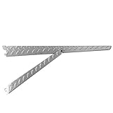 John Sterling Heavyweight Diamond Plate Supported Shelf Bracket, 20-Inch [並行輸入品]