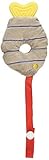 Stephan Baby Soft Plush Fishy Teether Toy with Stroller Clip, Grey and Red [並行輸入品]
