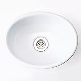 洗面ボール 陶器 ブランカ 手洗鉢 Sオーバル(排水金具なし)