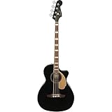 Fender エレアコベース Kingman Bass, Walnut Fingerboard, Black ソフトケース付属
