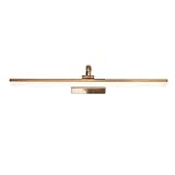 LEDミラーライト、洗面所トイレ浴室、調整可能なベース、防水、防錆、ブロンズ14W68cm（26.8 "）