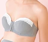 【 アウトレット 】 Angeliebe エンジェリーベ マタニティ インナー 授乳 兼用 ストラップ レス ブラジャー 下着 産前 産後 ワイヤー入り 授乳ブラ F70 グレー