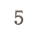 Baldwin 90675.112.CD Solid Brass House Number 5 Venetian Bronze [並行輸入品]