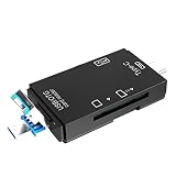 USB Type-Cアダプター 6イン1 多機能 USB 3.0カードリーダー ミニType-C TF-SD カードリーダー OTGアダプター 携帯電話 USB 3.0アダプター USBカードリーダー