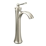 Moen 4507BN Wynford One-Handle High Arc Vessel Bathroom Faucet, Brushed Nickel by Moen