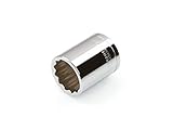 TEKTON 14173 3/8-Inch Drive by 17mm Shallow Socket, Cr-V, 12-Point [並行輸入品]