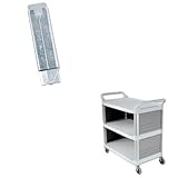 kitcos091460rcp4093cre – Valueキット – rubbermaid-cream X TRA 3つシェルフBussingカート、Enclosed on 3 Sides ( rc