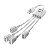 サンワサプライ 一括集中スイッチ付き電源延長コード（2P・4分岐・4個口・ホワイト） TAP-EX4SWW