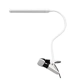 Closlation クリップ式 LED スタンドライト USB電源 調光可能 キャンプ アウトドア ホワイト