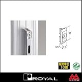 e-kanamono ロイヤル チャンネルサポート補強用座金 HZ 透明樹脂 ※10個セット販売商品です