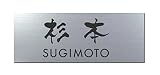 丸三タカギ 彫り込み済表札 アクリル APG2-S-3-3-杉本 【完成品】