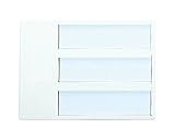 プラスチック室名札 無地シルバーホワイト SN-3　　新協和