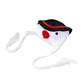 BESTOYARD Baby Photography Prop Crochet Knitted Crochet Costume Snowman Hat Caps [並行輸入品]