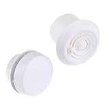 P Prettyia ヨット　RV用　60CFM　排気ファン　換気扇　静かな　丸形タイプ　白い　