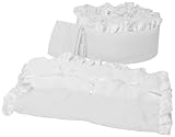 Baby Doll Bedding Regal Cradle Bedding Set, White by Baby Doll Bedding [並行輸入品]