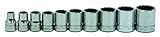 Williams WSB-10RC 10-Piece 3/8-Inch Drive Shallow 12 Point Socket Set [並行輸入品]