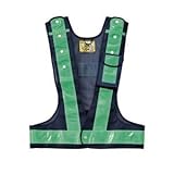 多機能ベスト(紺/緑) (メッシュ部：紺・反射部：緑)【代引不可】
