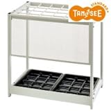 TANOSEE 傘立て(折りたたみタイプ) 24本用 ホワイト 1台