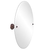 Allied真鍮Prestige Monte Carlo Frameless Oval Tilt Beveled壁ミラー PMC-91-CA 1