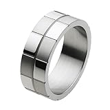 [フィグマート] マット ミラー チェック柄 リング【ステンレスアクセサリー】 fr6003 29号