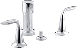Kohler k-5329 – 4 RefiniaダブルハンドルWidespread Bidet Faucet with垂直Spra、 K-5329-4-CP 1