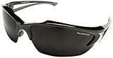 Edge Eyewear TSDK216 Khor Safety Glasses, Black with Polarized Smoke Lens [並行輸入品]