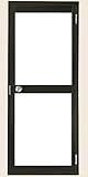 ロンカラーガラスドア 内付型 07818 W寸法：785mm × H寸法：1,841mm LIXIL リクシル 勝手口 ドア 勝手：左勝手 製品色：オータムブラウン ※ガラス種類は別途ご連絡下さい