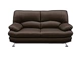 大川家具 関家具 2人掛けソファ(幅150cm 革素材)  ダークブラウン色 スチールA 139117_139073