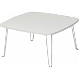 カラーテーブル/折りたたみテーブル 角60 正方形(幅60cm×奥行60cm) WH ホワイト(白)