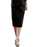 Angeliebe エンジェリーベ マタニティ 産前 産後 対応 フィット タイト スカート ( 3レングス展開 ） 妊婦服 仕事着 S ミモレ 丈 ブラック 21621 21621650