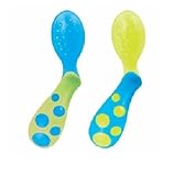 Sassy Less Mess Toddler Spoons, Blue & Green 2 ea by Sassy