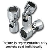 SK Hand Tool 43813 0.25 in. Drive, 6-Point Flex Metric Socket - 13 mm