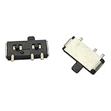Goliton® 20X　 MSK-12C01（1P2T）SPDT　トグルスイッチ　スライドスイッチ　　シルバー