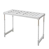 山善(YAMAZEN) 押入れ整理棚 幅伸縮(幅80-92) ROST-1P(LGY)