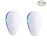 iMagitek マルチファンクション超音波害虫駆除リペラー害虫駆除マウスベッドバグモスキートローラーキラー毒性のない環境に優しいヒューマン＆ペットセーフホーム屋内 2個セット