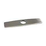 Deck Plate Escutcheon, Brushed Nickel Stainless Steel Kitchen Sink Faucet Hole Cover [並行輸入品]