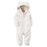 Carter's （カーターズ） :: ロンパース フリース カバーオール 長袖 女の子 ポリエステル100% :: Baby Bear Fleece Jumpsuit :: 12M (72-78cm