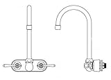 シカゴ蛇口521-gn2ae3abcpホットとコールド水シンク蛇口