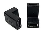 Access 【 上下 L型 10Gbps 2個セット 】 USB-C メス to USB-C メス 方向転換 変換アダプタ 10Gbps USB3.2 Gen2 高速転送 変換コネクタ Type C メス - Type C メス EC96UD-MM2P