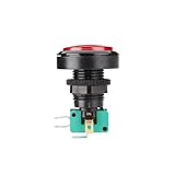 Cewaal 大きい 45mm ドーム凸形状タイプ LED点灯プッシュボタン アーケードコインマシンで動作するゲーム