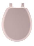Mayfair 41EC 023 Molded Wood Toilet Seat with Lift-Off Hinges, Round, Pink [並行輸入品]