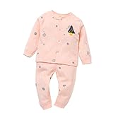Cutelove 　子供服　パジャマ　寝巻き　可愛い　長袖 　綿　秋冬　ルームウェア　ベビー　保温　上下セット　1-3歳　松